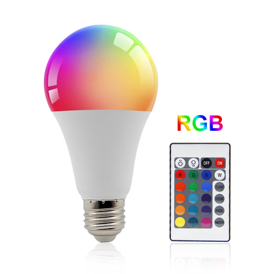 E27 E26 B22 9WスマートなWIFI RGB LEDの球根の調光可能アルミニウム材料